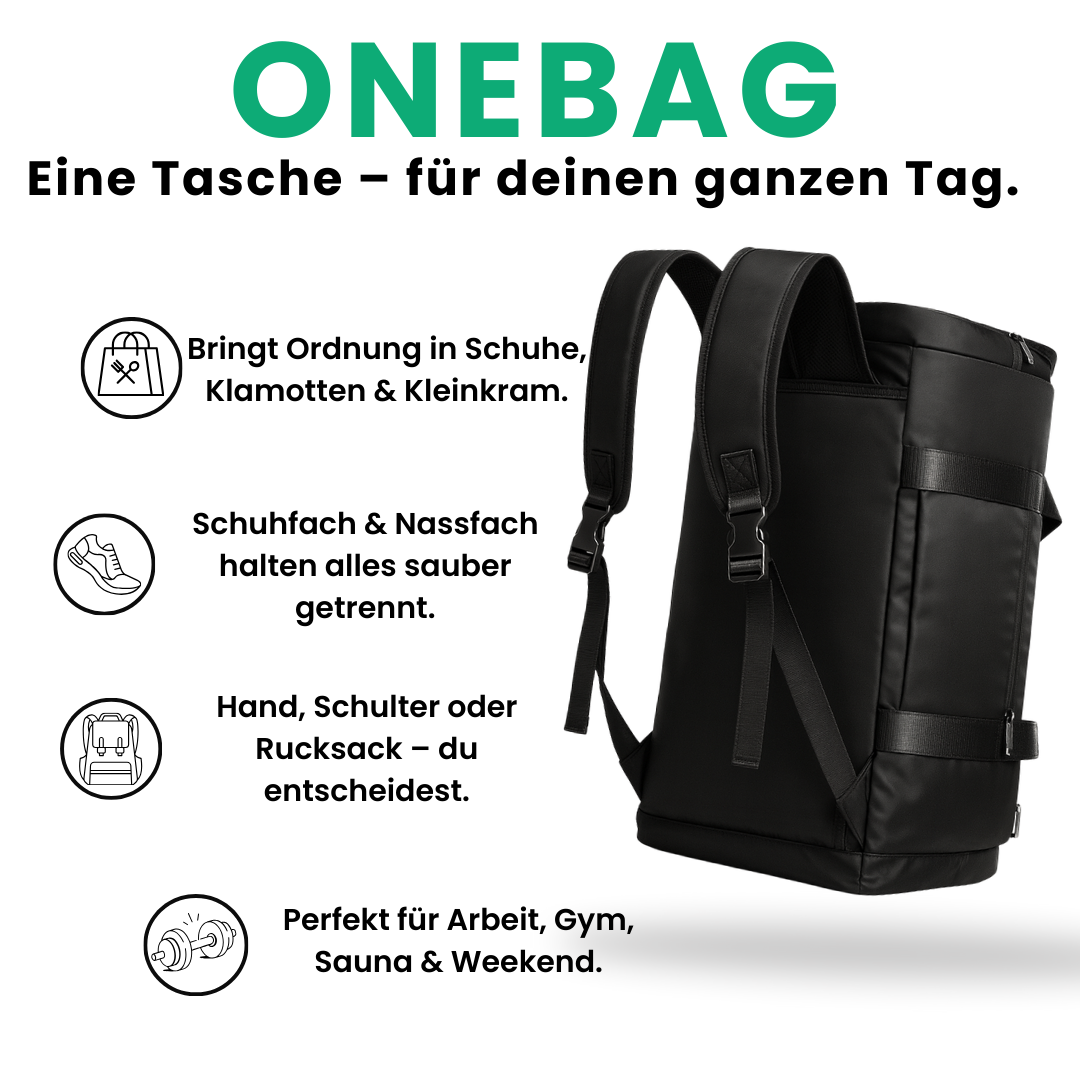 OneBag | 3-in-1 Gym- & Weekender-Tasche